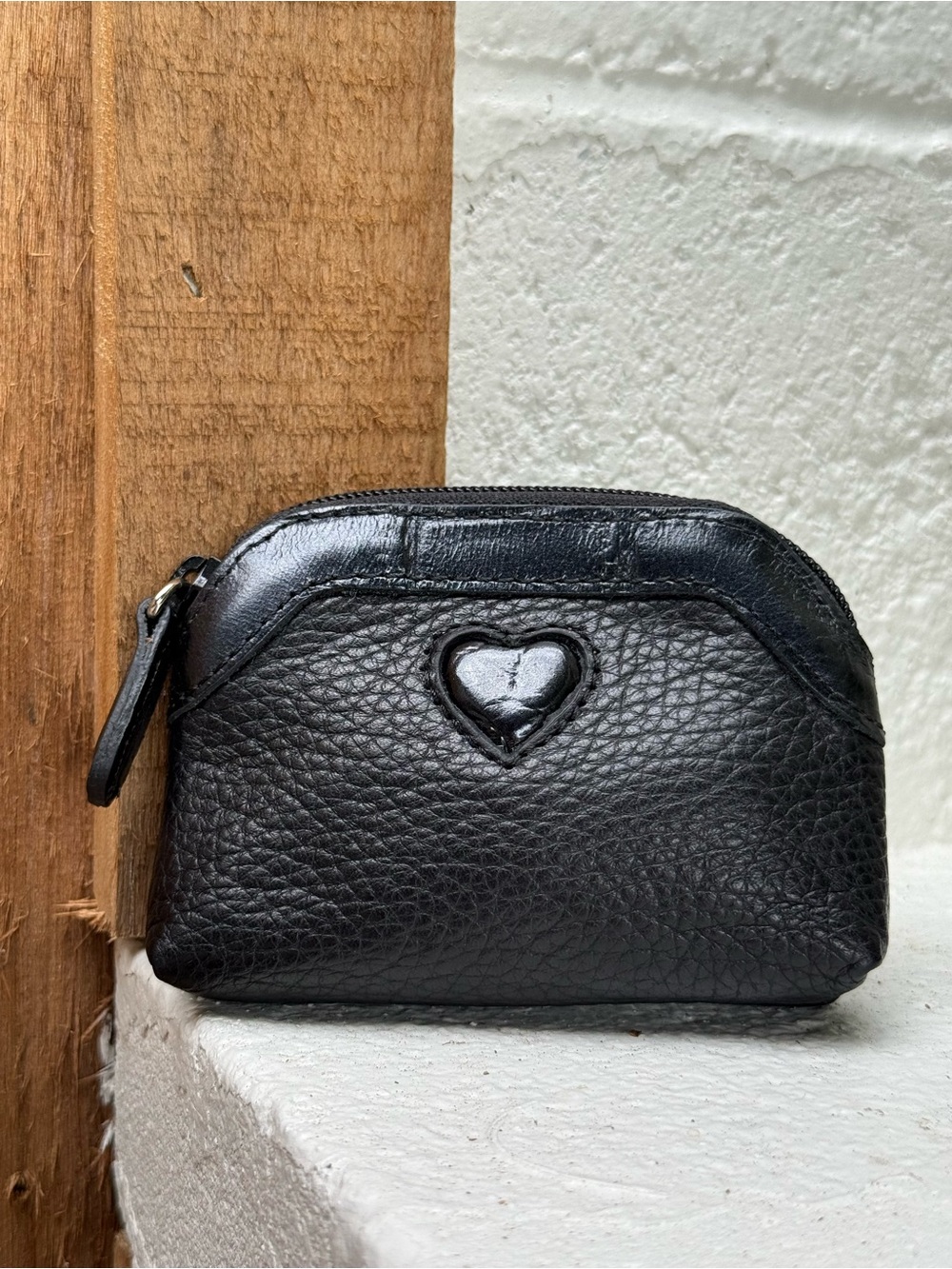 Brighton Y2K pebbled leather zippered makeup/travel bag